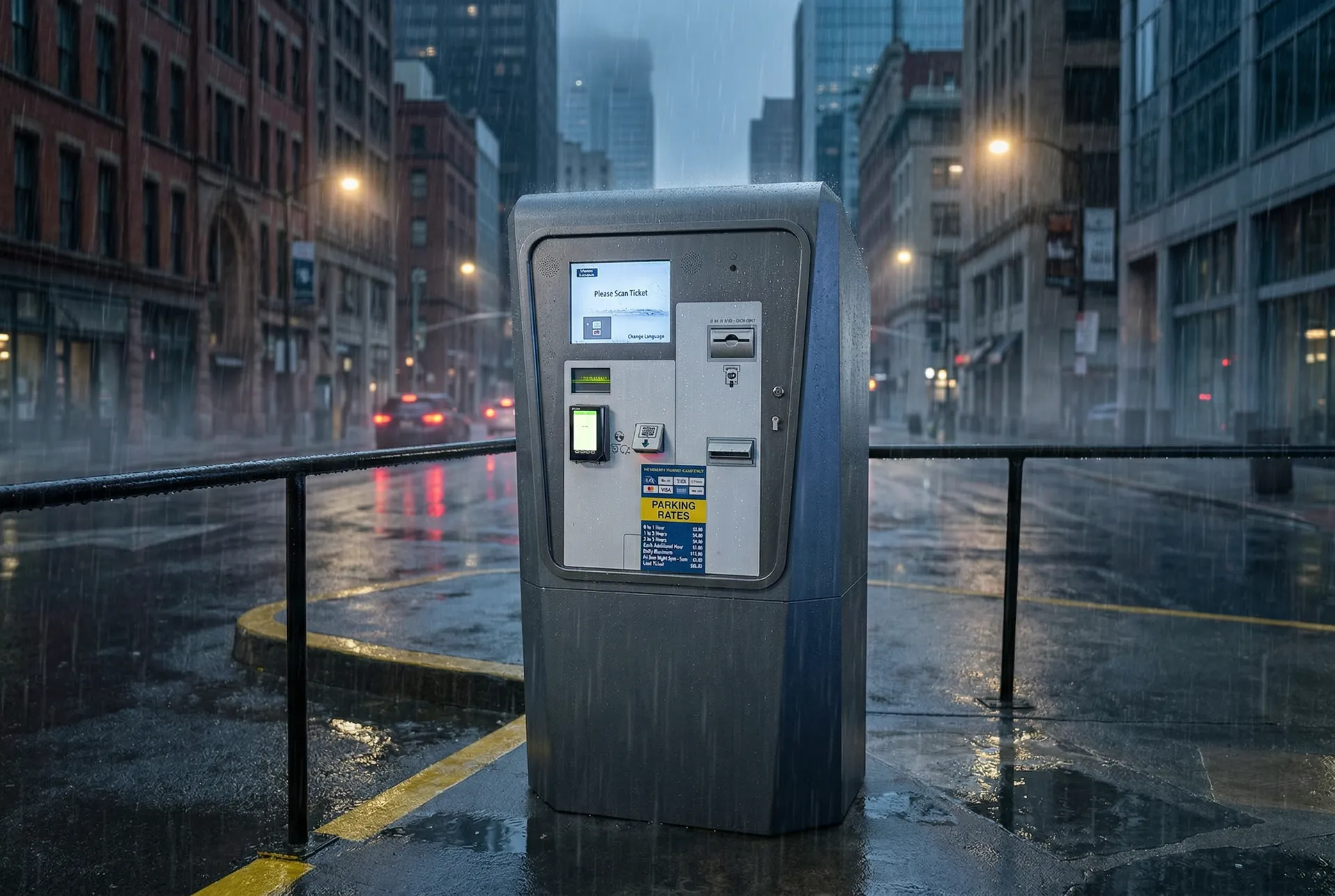 ID TECH VP8300 contactless and EMV chip card reader for secure unattended payments.